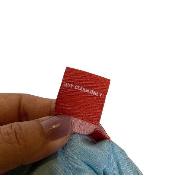 Sundance Silk Skirt Size 8 in Blue Lightweight Tiered Fully Lined - Picture 8 of 10